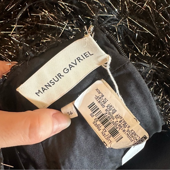 NEW Mansur Gavriel tinsel skirt (Sz 0) - Picture 8 of 14